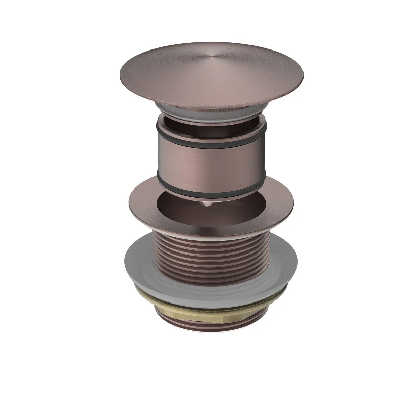 Nero | Universal Brushed Bronze Pop Up Bath Waste - Image 2