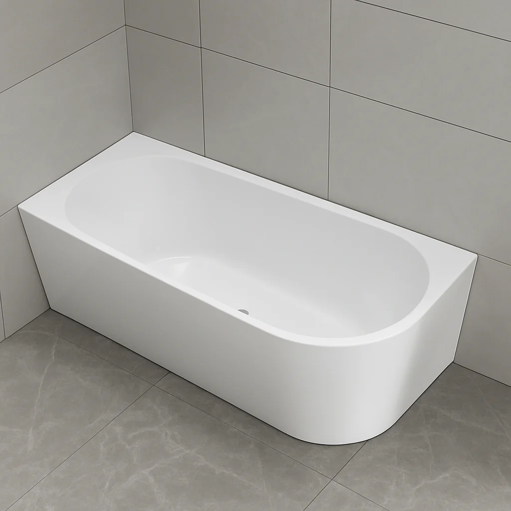 Nesta 1300 Gloss White Left Corner Fit Freestanding Bath Tub
