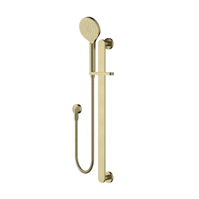 Nova Brushed Gold Shower Rail