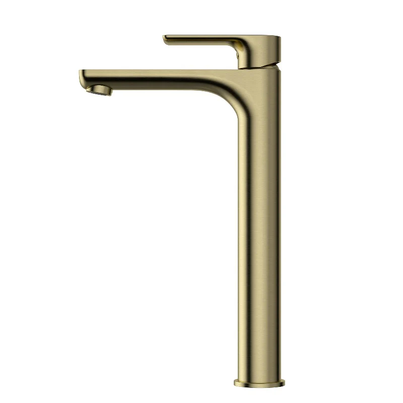 Nova Brushed Gold Tall Basin Mixer - Image 3
