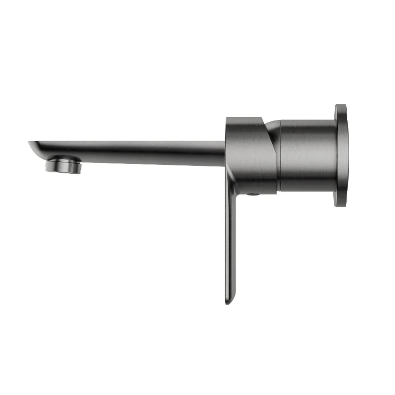 Nova Gun Metal Grey Wall Basin Mixer & Bath Spout - Image 2