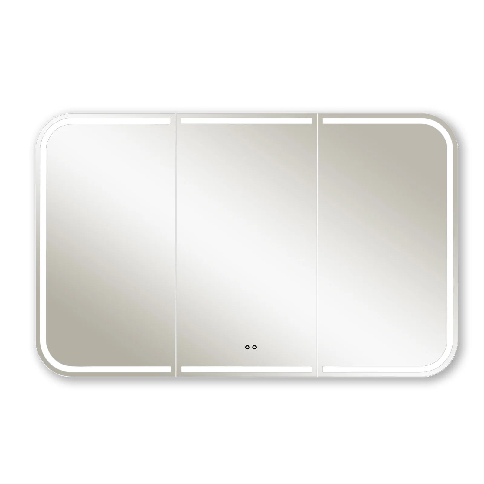 Nova Touchless LED 1500 x 750 Matte White Soft Square Shaving Cabinet - Image 4