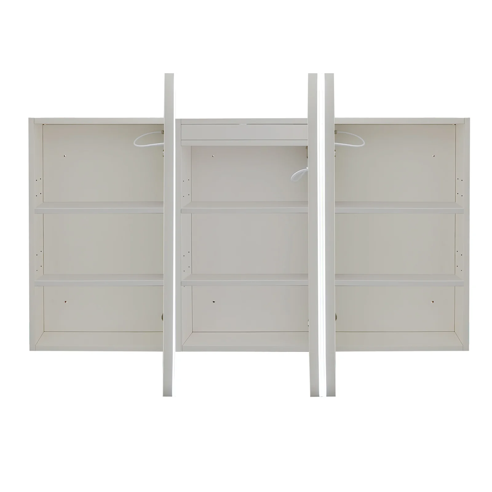 Nova Touchless LED 1500 x 750 Matte White Soft Square Shaving Cabinet - Image 5