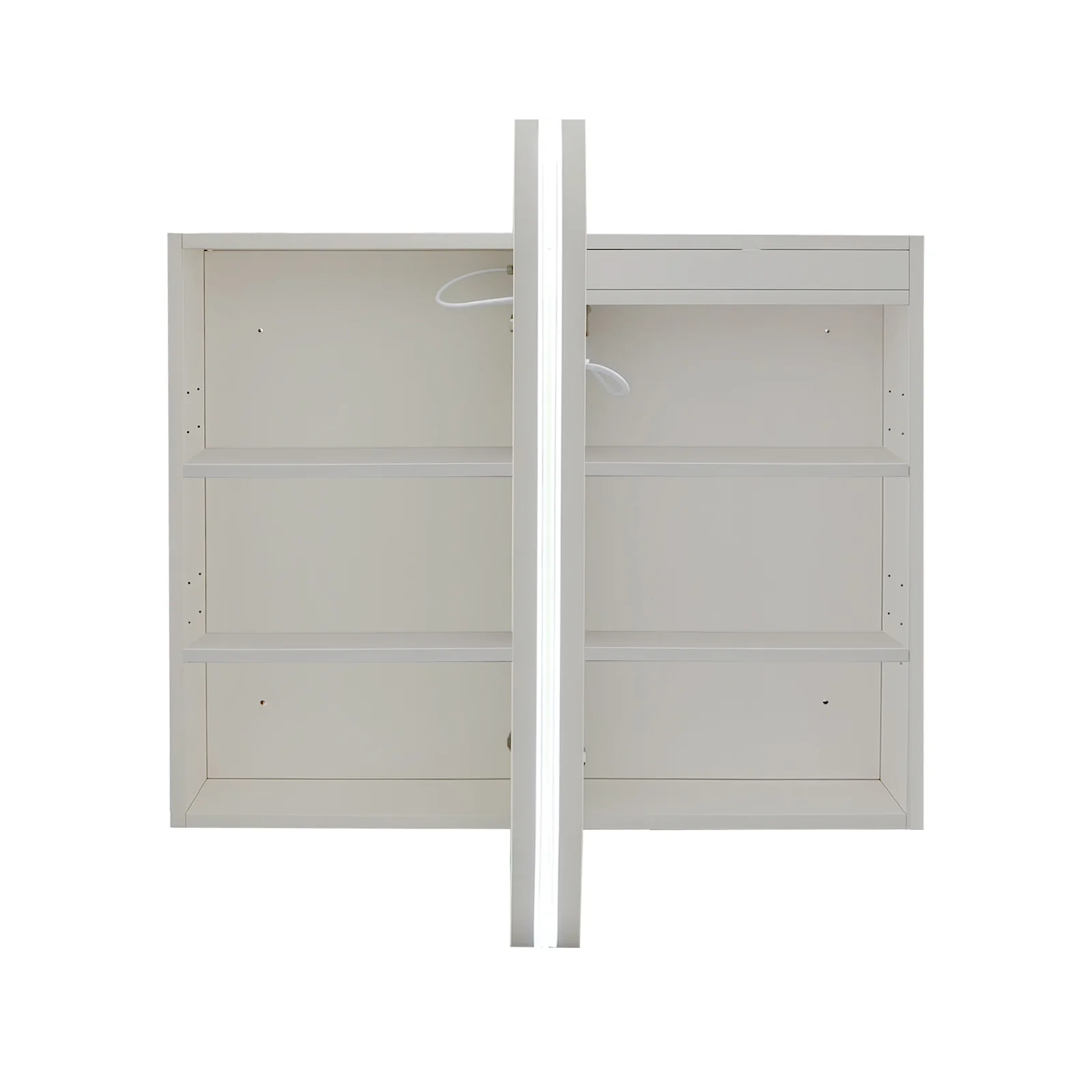 Nova Touchless LED 900 x 750 Matte White Soft Square Shaving Cabinet - Image 5