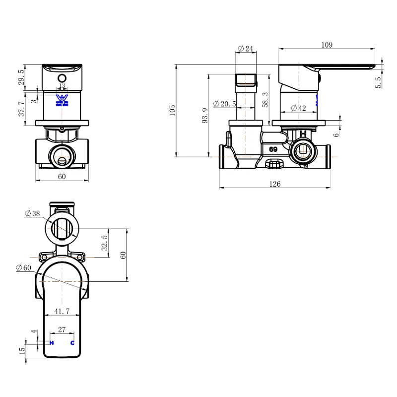 Nova Wall Diverter - Image 4