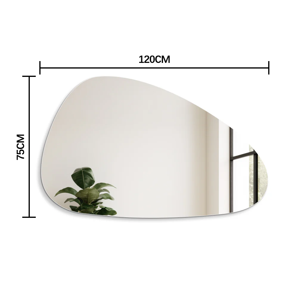 Oblonga 1200 x 750 Asymmetrical Polished Edge Mirror - Image 5