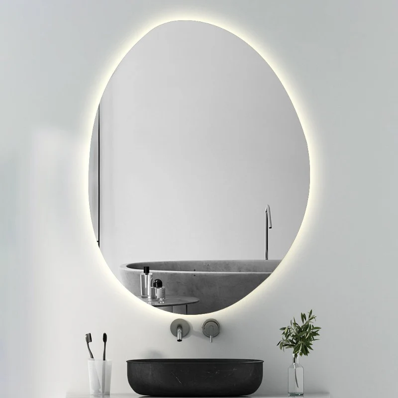 Oblonga Touchless 600 x 800 Asymmetrical LED Mirror - Three Light Temperatures - Image 4