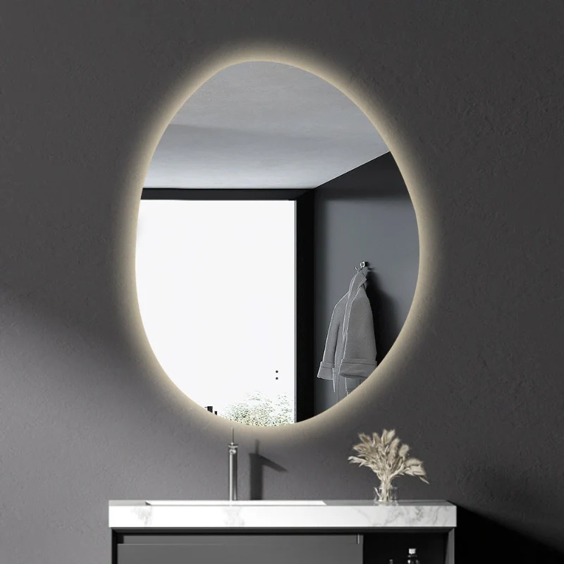 Oblonga Touchless 700 x 900 Asymmetrical LED Mirror - Three Light Temperatures - Image 3