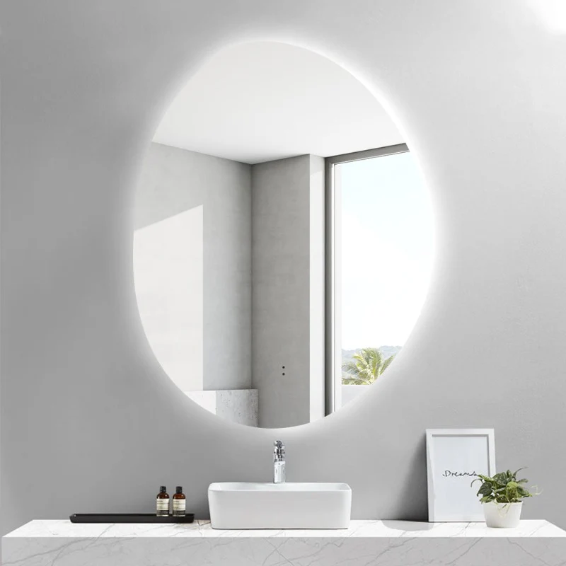 Oblonga Touchless 700 x 900 Asymmetrical LED Mirror - Three Light Temperatures - Image 5