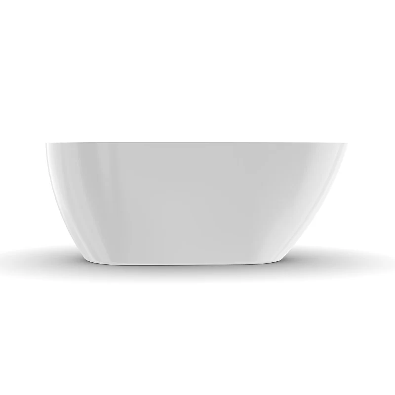 Odessa 1500mm Oval Asymmetrical Gloss Freestanding Bath Tub - Image 2