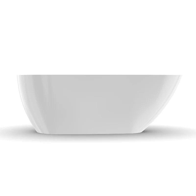 Odessa 1700mm Oval Asymmetrical Gloss Freestanding Bath Tub - Image 3