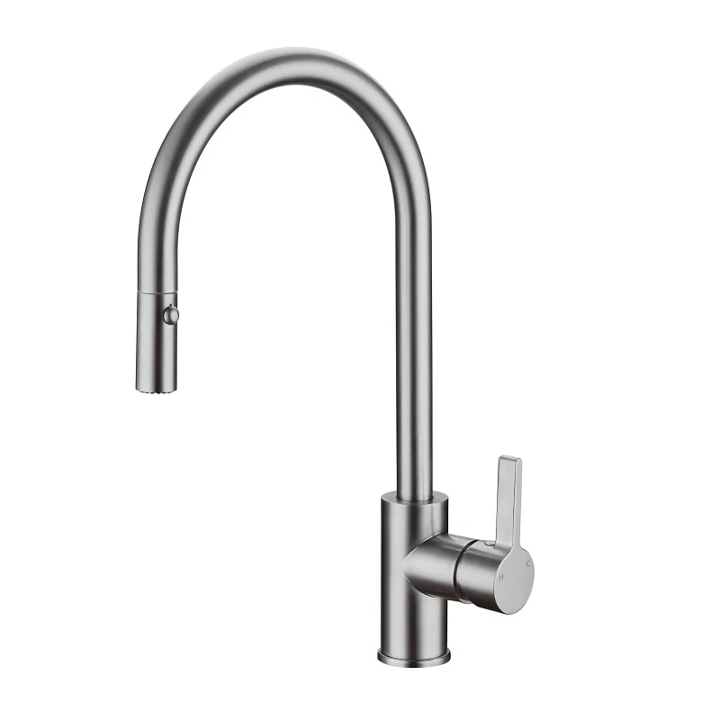 Otus Brushed Nickel Pull Out Kitchen Mixer