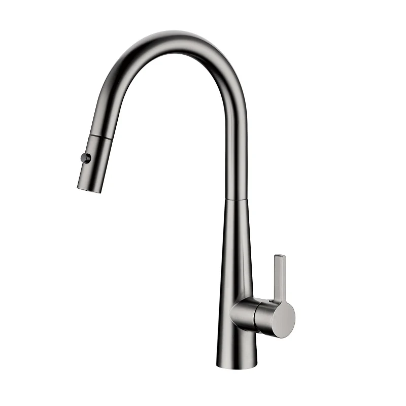 Otus Lux Gun Metal Pull Out Kitchen Mixer
