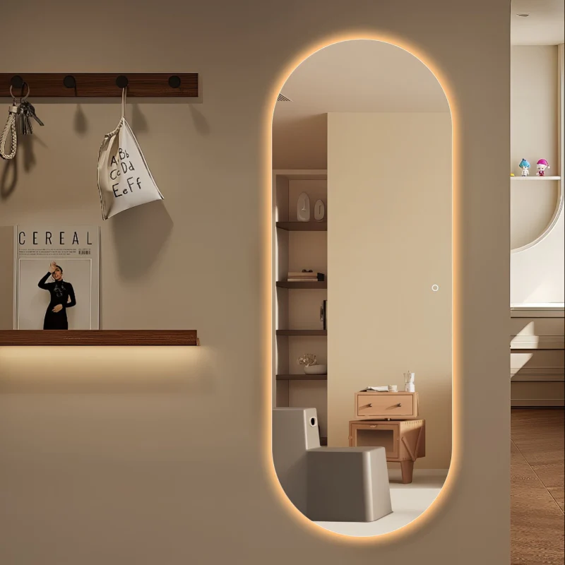 Oval 600 x 1650 LED Mirror - Three Light Temperatures - Image 3