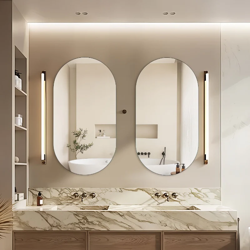 Oval Pill 1500 x 800 Polished Edge Mirror - Image 3