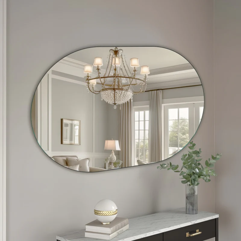 Oval Pill 700 x 1000 Polished Edge Mirror - Image 4