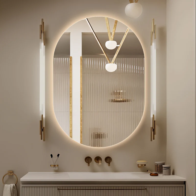 Oval Pill Touchless 700 x 1000 LED Mirror - Three Light Temperatures