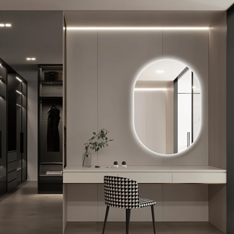 Oval Pill Touchless 700 x 1000 LED Mirror - Three Light Temperatures - Image 3