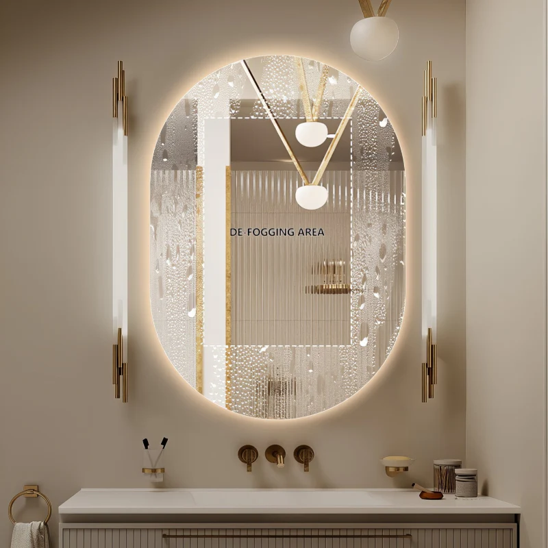 Oval Pill Touchless 700 x 1000 LED Mirror - Three Light Temperatures - Image 6