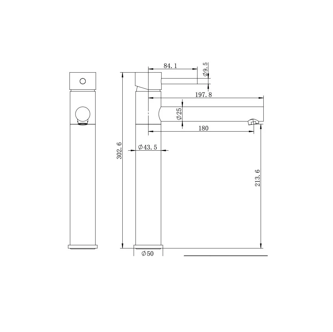 Parker Chrome Tall Basin Mixer - Image 2