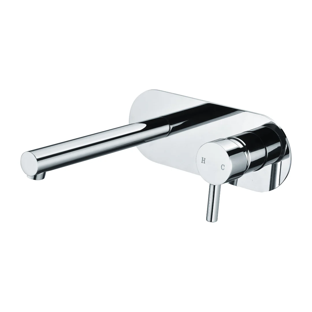 Parker Chrome Wall Basin Mixer & Bath Spout