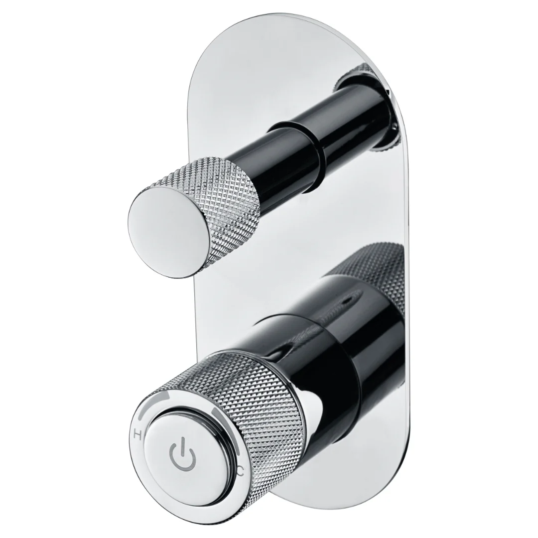 Payten Chrome Push Wall Diverter Mixer