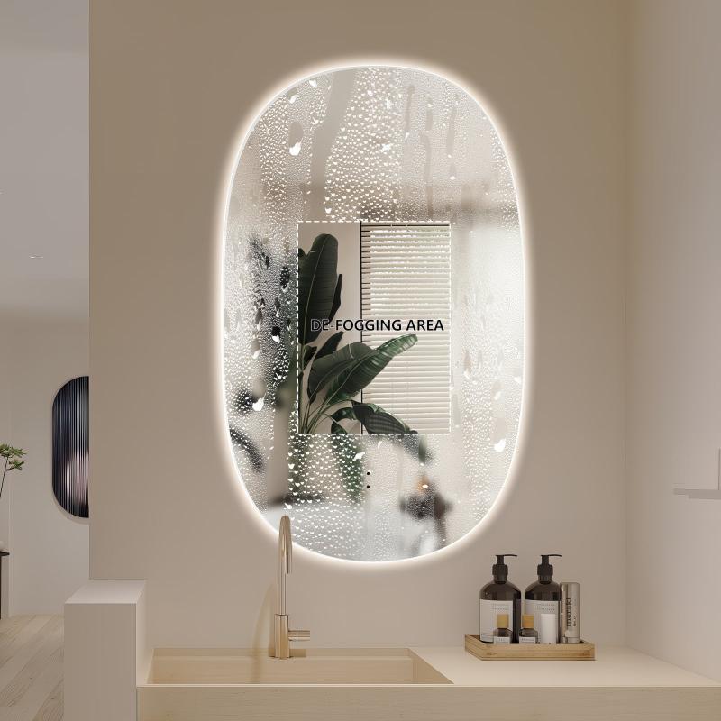 Pera 600 x 1000 Curved Touchless LED Mirror - Three Light Temperatures - Image 4