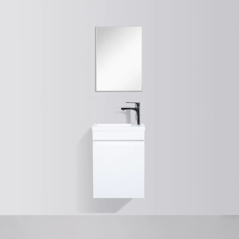 Piccolo 400 High Gloss White Wall Hung Vanity