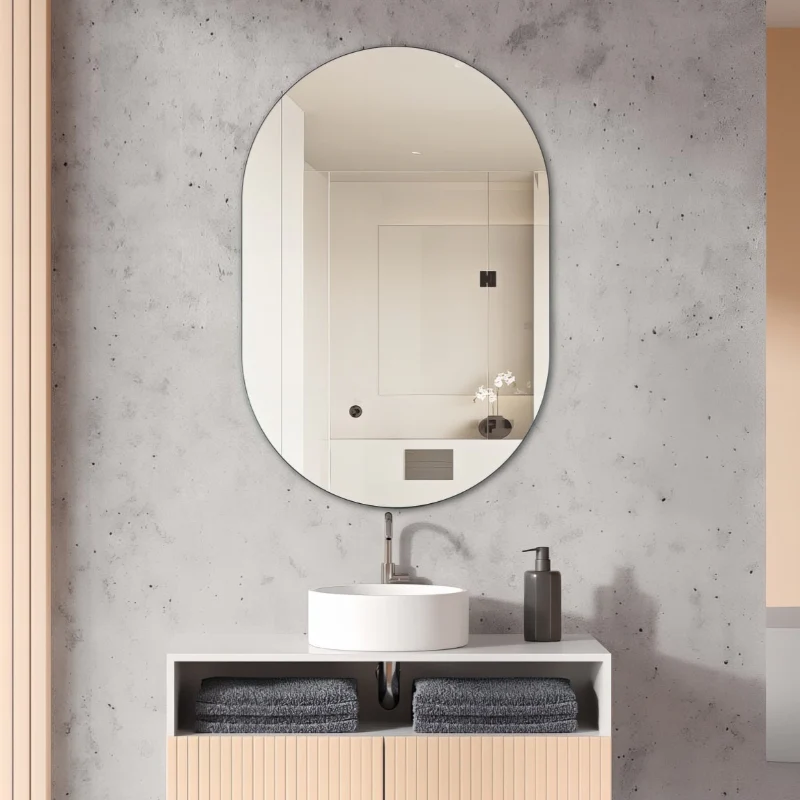 Pill Oval 600 x 900 Polished Edge Mirror