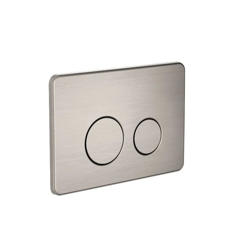 R&T Brushed Nickel In Wall Toilet Push Plate - Image 3