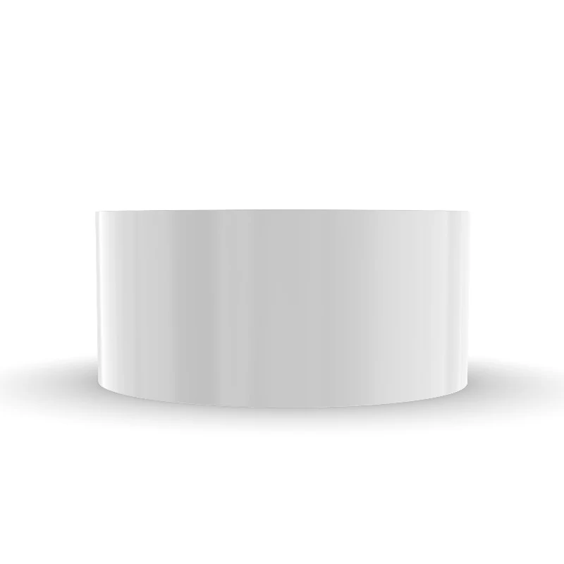 Ravella 1280mm Gloss White Round Freestanding Bath Tub - Image 6