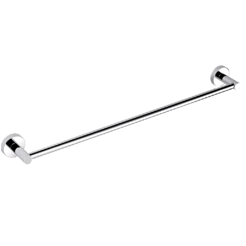 Round 750 mm Chrome Single Towel Rail