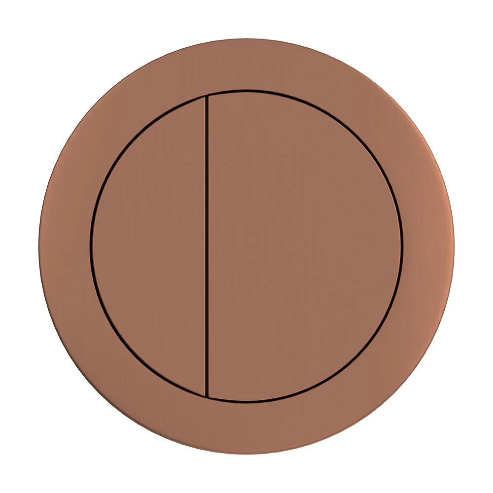 Round Brushed Copper Flush Buttons - Image 2