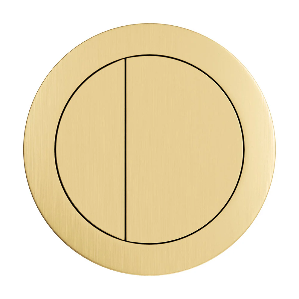 Round Brushed Gold Flush Buttons - Image 2