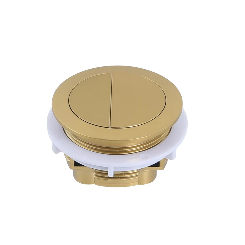 Round Brushed Gold Flush Buttons