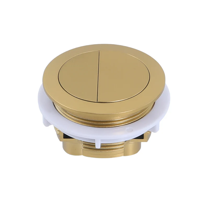 Round Brushed Gold Flush Buttons - Image 2