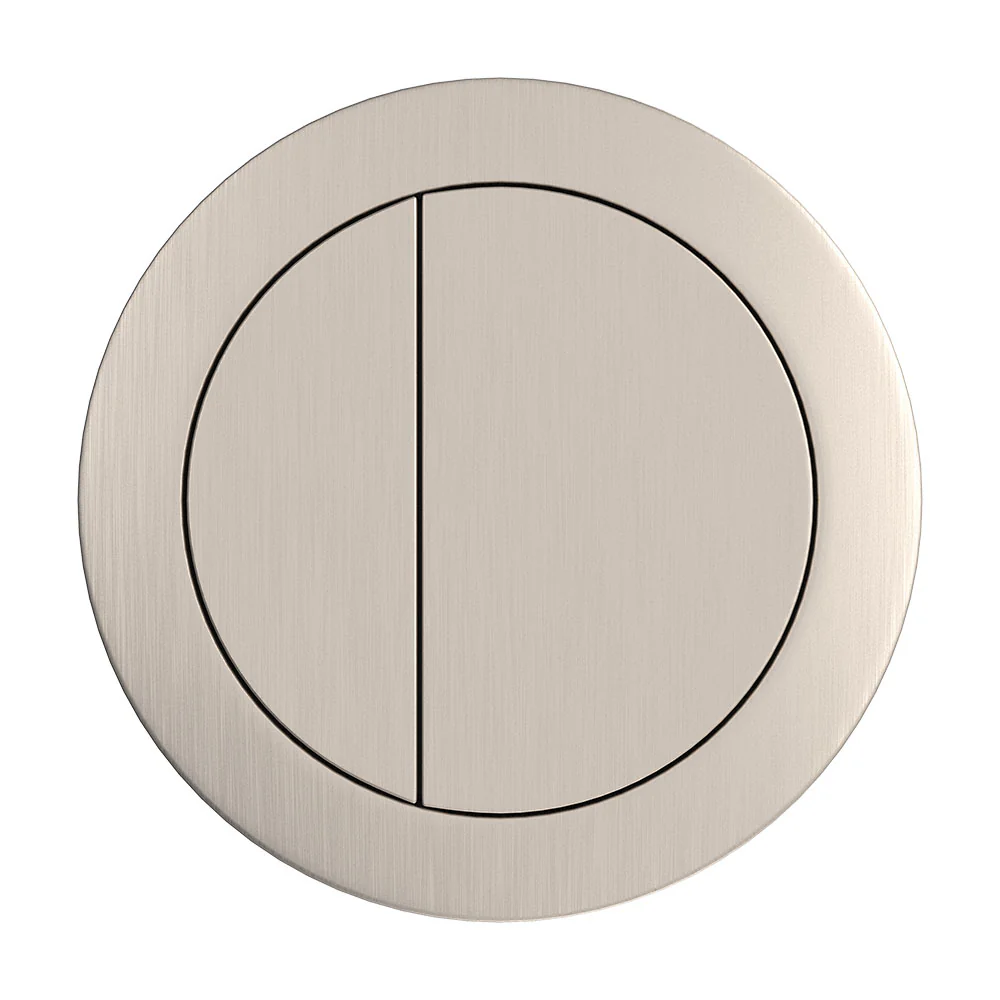 Round Brushed Nickel Flush Buttons - Image 2