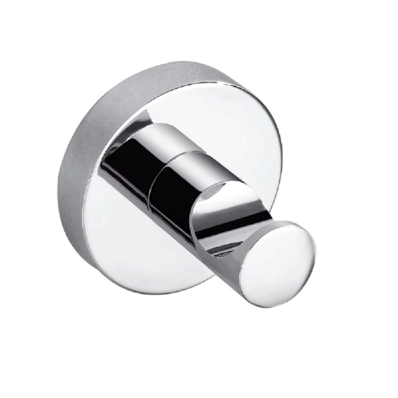 Round Chrome Single Robe Hook