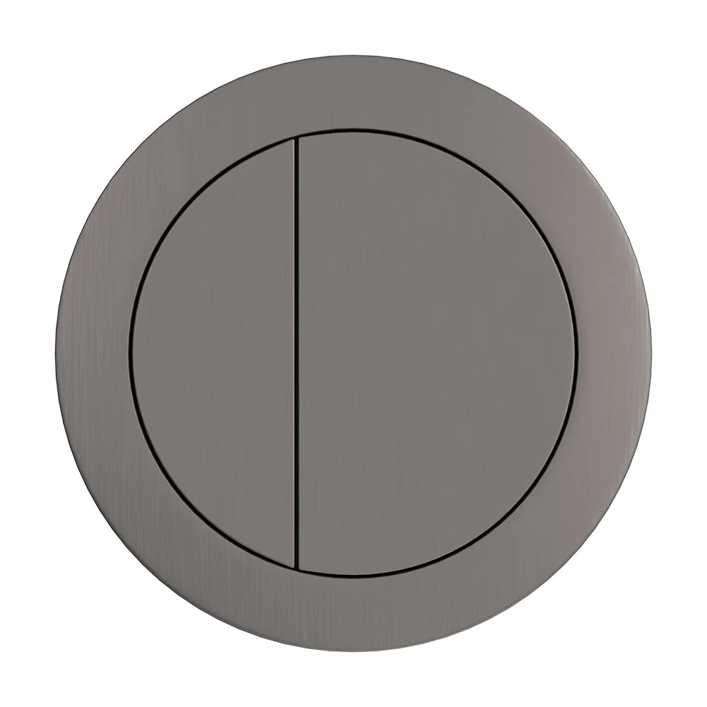 Round Gun Metal Flush Buttons - Image 2