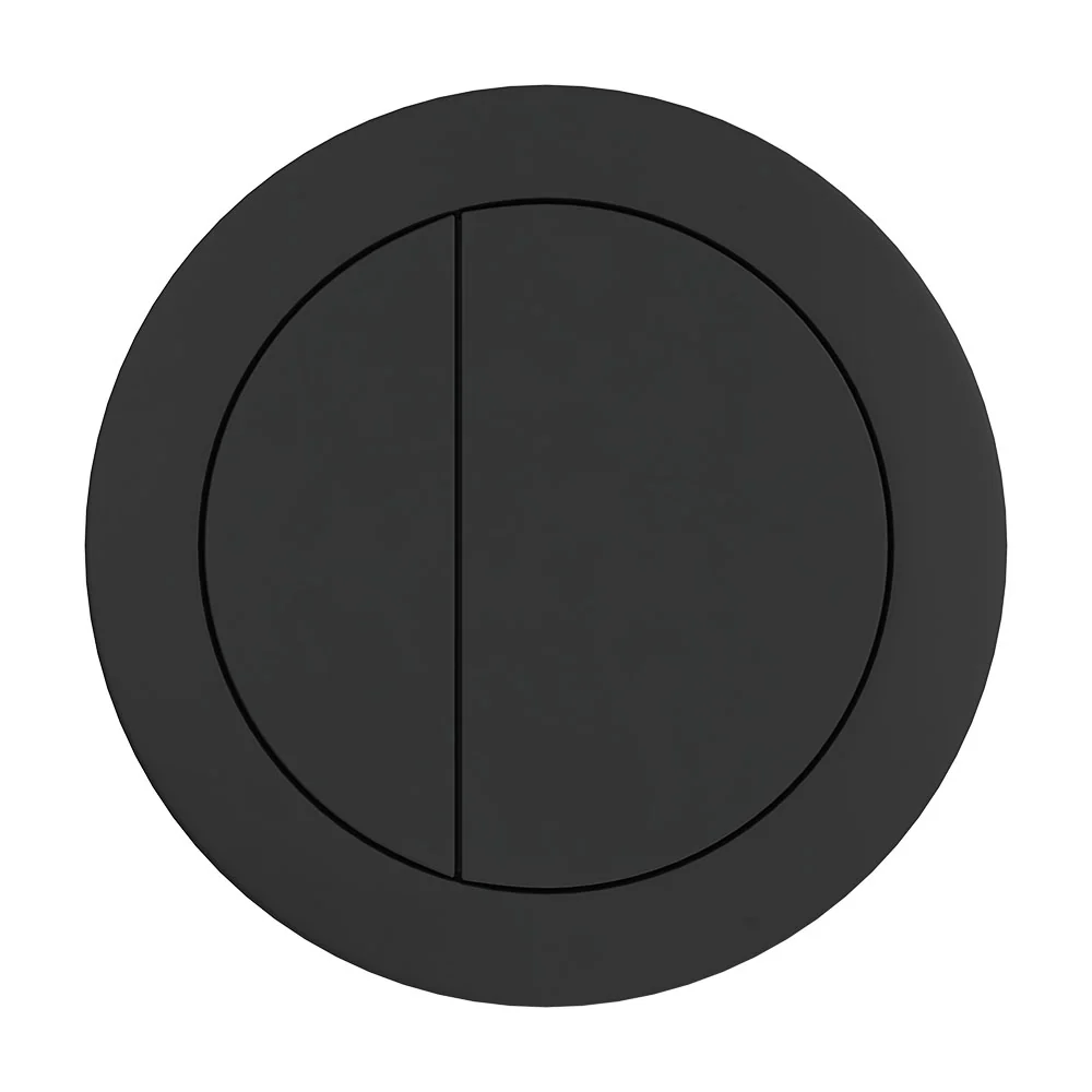 Round Matte Black Flush Buttons - Image 2