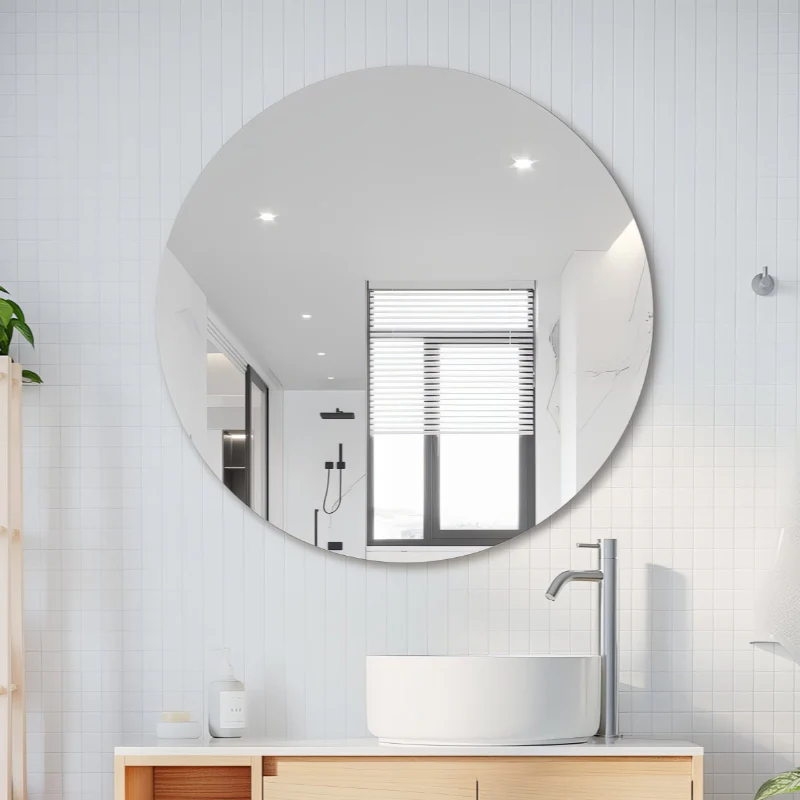 Round Polished Edge Mirror 600mm - Image 2