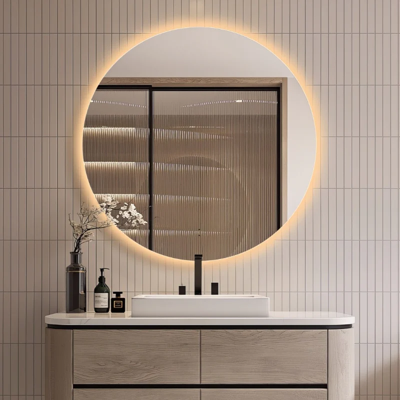 Round Touchless 1100mm LED Mirror - Three Light Temperatures