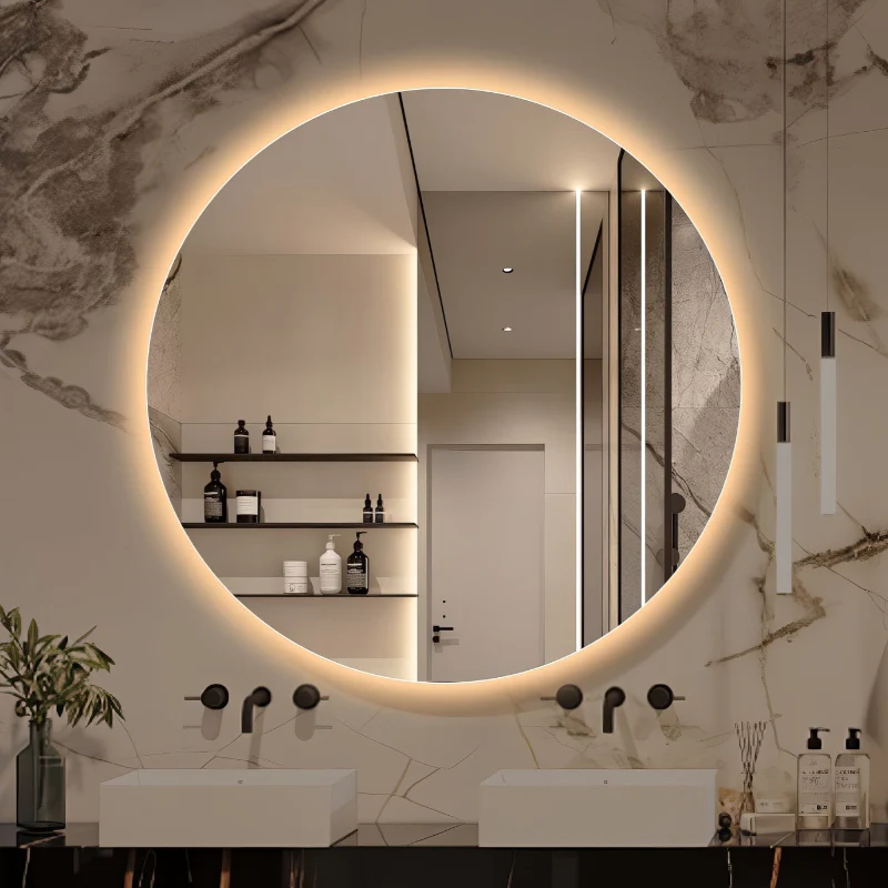 Round Touchless 1200mm LED Mirror - Three Light Temperatures