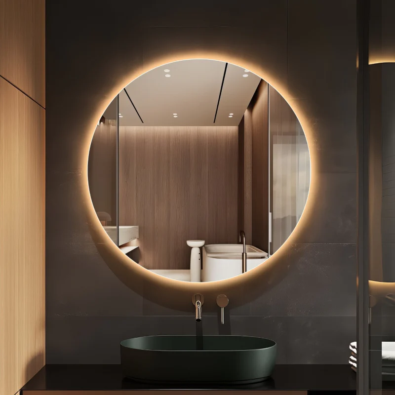 Round Touchless 600mm LED Mirror - Three Light Temperatures