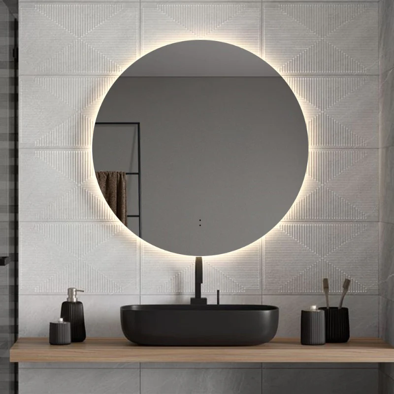 Round Touchless 600mm LED Mirror - Three Light Temperatures - Image 6