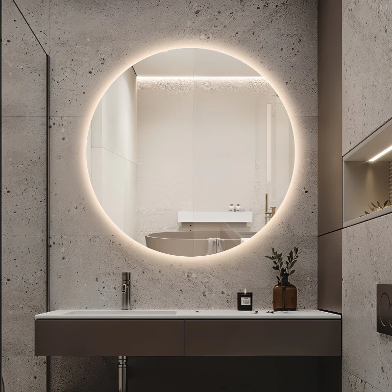 Round Touchless 800mm LED Mirror - Three Light Temperatures