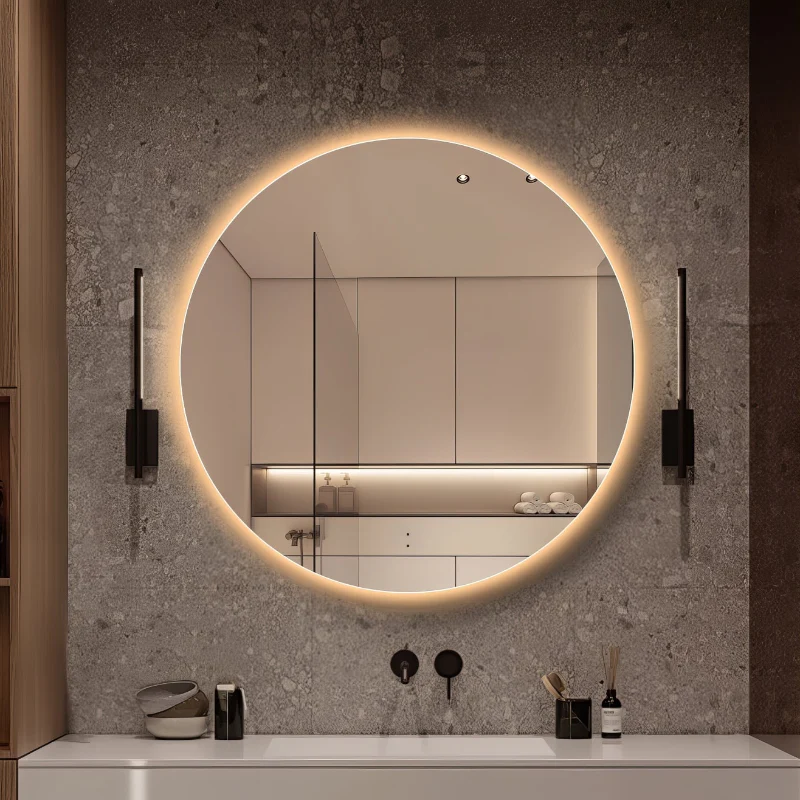 Round Touchless 800mm LED Mirror - Three Light Temperatures - Image 3