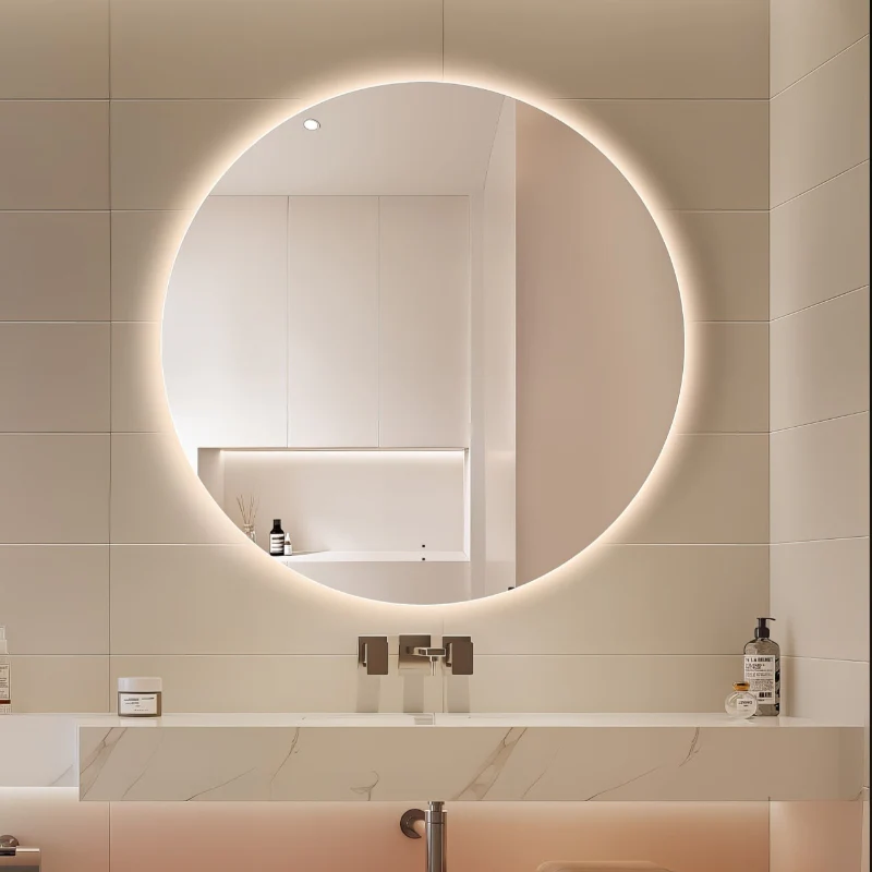 Round Touchless 900mm LED Mirror - Three Light Temperatures - Image 3