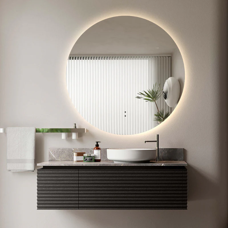 Round Touchless 900mm LED Mirror - Three Light Temperatures - Image 4