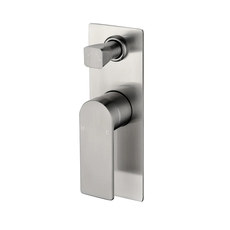 Ruki Brushed Nickel Wall Diverter